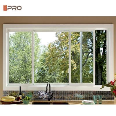 China Simple Design Folding Aluminum Sliding Curtain Window Sliding Screen Window Sliding Window for sale