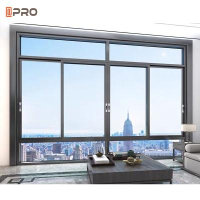 China Soundproof Windows and Swing Thermal Insulated Thermal Break Modern Window Doors Tilt and Turn Window Tilt Tower Window with Blinds for sale