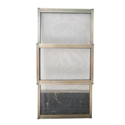 China Easy Install 2021 Latest Design DIY Insect Screen Window Fly Screen Aluminum Frame Insect Screen Vertical Sliding Fly Mesh for sale