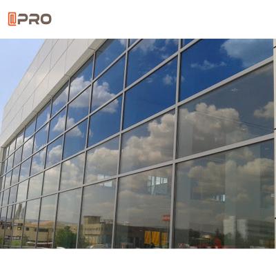 China Modern Manufacturer Curtain Walls Frame Cover Building System Panel Unitized Aluminum Profile Stained Glass Wall for sale