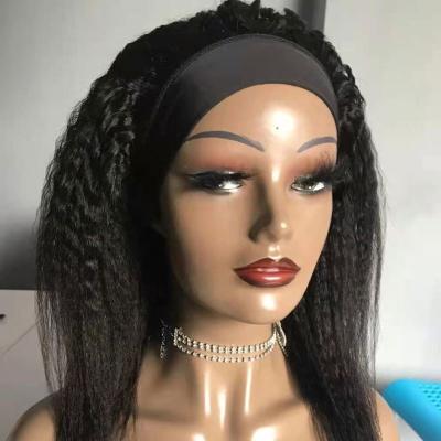 China New Products Natural Looking Cuticle Aligned Virgin Hair Band Wig Top Selling Glueless Wig Band Hair For Black Women for sale