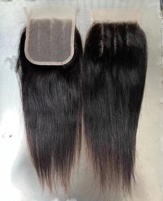 China Human Hair For Sale Unprocessed Virgin Hair Bundles With Closures, Closure Frontal Hair, 4x4 Lace Closure for sale