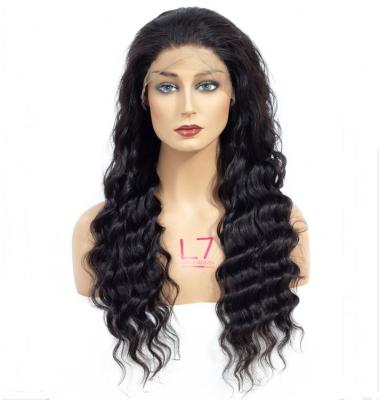 China 100% human hair wave 100% hd lace wig full lace wig deep virgin human hair wig mongolian virgin wig for sale