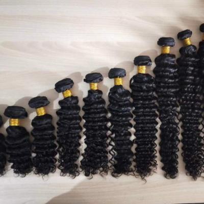 China High Quality Deep Wave Hair Extension Vendors 12A Virgin Grade Raw Cuticle Aligned Hair Bundles Pulled Raw Double Wave Hair Bundles for sale