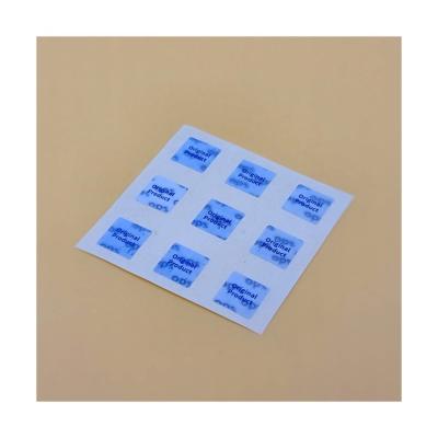 China Anti-Counterfeit Design 3d Label Self Adhesive Waterproof Sticker for sale