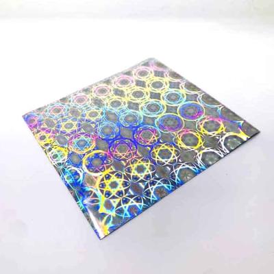 China Moisture Proof Thermal Lamination High Security Holographic 3d Laser Hologram Self Adhesive Film for sale