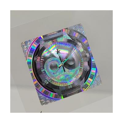 China Holographic Adhesive Prismatic Sticker Logo Die Cut Hologram Custom Reflection Rainbow Laser Hologram Sticker for sale