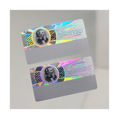 China Hologram Label Customized Hologram Security Seal Logo Holographic Adhesive Sticker With Qr Code Printing for sale