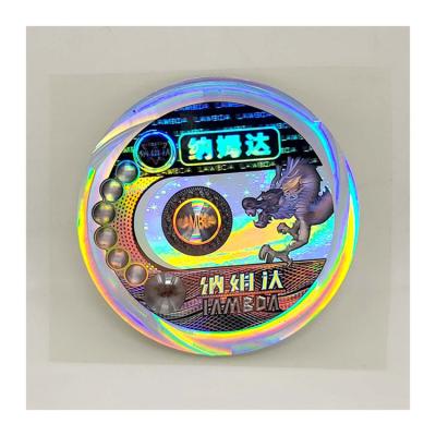 China Best Selling Holographic Vinyl Hologram Sticker Hologram Original Waterproof Die Cut Sticker Custom Made for sale