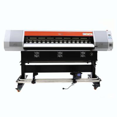 China Indoor outdoor advertising 1.6m 1.8m 2.5m flex 1440dpi banner plotter for large format printing eco solvent printer with dx5 print head for sale