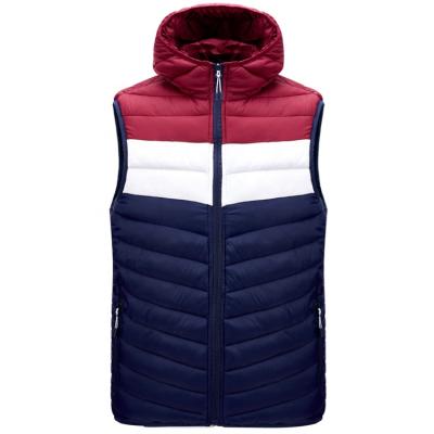 China Breathable Hood Jackets Men Winter Sleeveless Vests Stripper Vest Jacket Windproof for sale