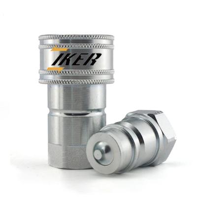 China Carbon Steel ISO 7241-A Series Zinc-Chrome Plating Excavator Quick Coupling Shut for sale