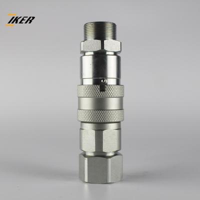 China ZJ-FF ISO16028 Carbon Steel Face Flat Dry Cut Hydraulic Quick Coupling for sale