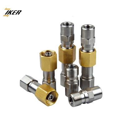 China Stainless Steel Portable Hydraulic Jacks 316+brass Thread Type Hydraulic Quick Disconnects for sale