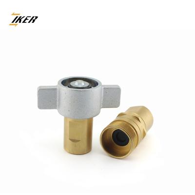 China Brass Wing Nut Plug Hydraulic Coupling Flexible Couplings FB Faster Series for sale