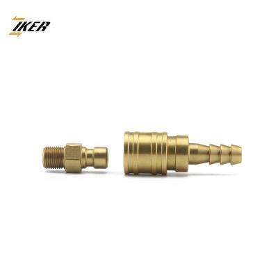 China Specifically for cooling system ZJ-MA low pressure female thread brass unvalved mold line quick coupling for sale