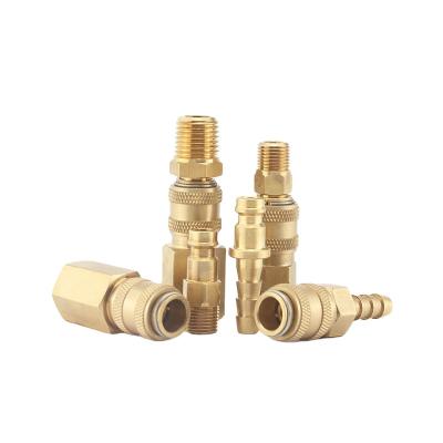 China Building Material Shops QKD-X MINI Coupler RECTUS 21 Brass KA Series Air Type Single-handed and Semi-automatic for sale