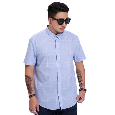 China Wholesale Plus Size Mens Cotton Shirts Fits Short Sleeve Plus Size Shirt Fashion Casual Shirts New Design Oversized Men for sale