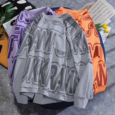 China Fashion Printed Sweatshirt Men's Round Neck Sweater Top Men Printed Anti-wrinkle Autumn Fashion Sweatshirt Men for sale