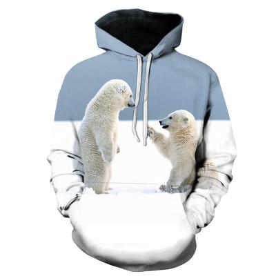 China The Other Autumn And Winter New Funny 2020 Cute Animal 3D Printing Russian Fashion Trend Bear Hoodie Top Selling Sweatshirt for sale