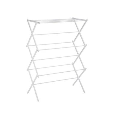 China Amazon Best Selling Foldable 3 Tier Steel Metal Living Room Indoor Outdoor Laundry Hanger Clothes Airer Drying Rack For Baby for sale