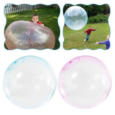 China Party Game 2022 Eco-friendly L Size Kids Gift Inflatable Wubble Bubble Ball TPR Jelly Balloon Inflatable Outdoor Jelly Ball Blowing Ball for sale