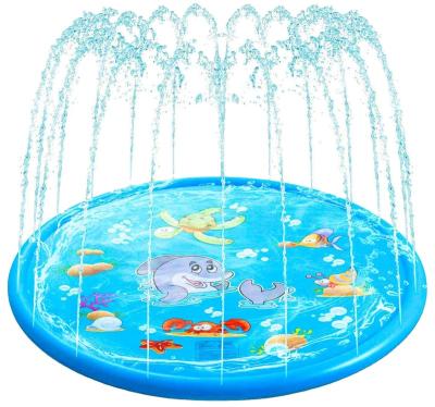 China 2022 New Factory Anti-slide PVC Inflatable Mini Splash Pad Water Playground BBQ Toys Customized for sale