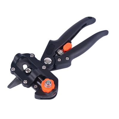 China 2022 Professional Anti-Slip Handle Factory Grafting Tool Kit Fruit Tree Pruning Shears in Black Bag with Grafting Tape for sale