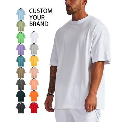 China Streetwear High Quality Loose White Custom Cotton T-shirts Anti-wrinkle 100% Oversized Fashion Men T-shirts for sale