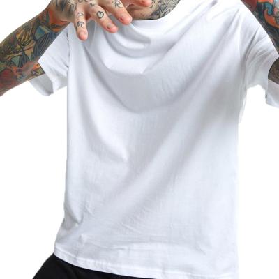 China Breathable Top Sales Mens Sports T-shirt 95% Cotton 5% Spandex Training T-shirt Lifestyle Men's Short Sleeve Gym Tee for sale