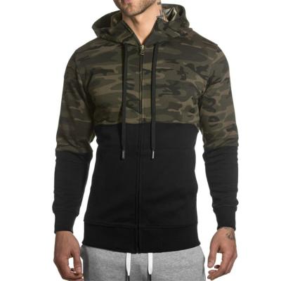 China Breathable Custom Fitness Zip Up Jacket Hoodie Windbreaker For Men for sale