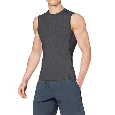 China Anti-Wrinkle OEM Polyester Fashion T-shirt Mens Tee Shirt Mens Muscle Empty Tank Top for sale