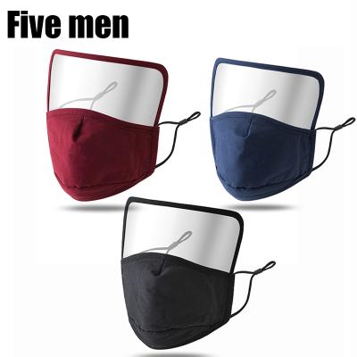 China Breathable Five Men Party Custom Style Transparency Sublimation Mouth Cover Printed Face Cover for sale