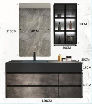 China Mirror Modern Smart Dressing Bathroom Cabinet With Double Door Glass Cabinet Large Size Bathroom Vanity for sale