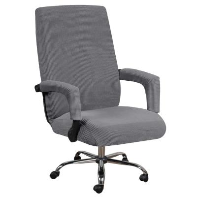 China Elastic Comfort Stretch Office Chair Slipcover Modern Breathable Rotating Computer Chair Cover With Armrest Covers Removable Washable for sale