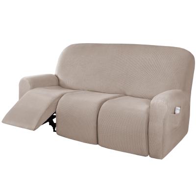 China 1 Piece Small Recliner Sofa Cover Stretch 3 Cushion Couch Cover Spandex Breathable Comfort Extended Elastic Sofa Protector High Control for sale