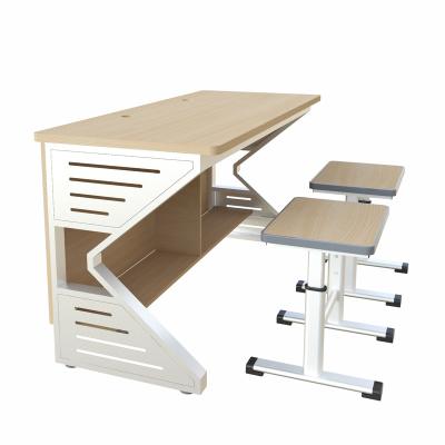 China High Quality Modern Computer Classroom School Furniture Multifunctional Students Computer Desk for sale