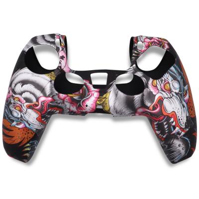 China For PUBG Gamepad PS5 Joystick Gaming Grip Case Rubber Protective Wireless Controller Soft Colorful Shell Replacement Skin Silicone Cover Gamepad Gamepad PUBG for sale