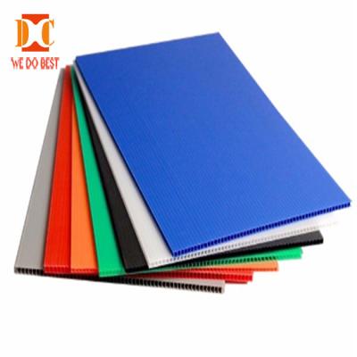 China Eco-friendly 48x96inch PP Plastic Corrugated Sheet for sale