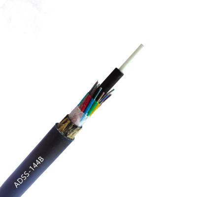 China G652D Fiber Core Max Wind Speed ​​25M/S All-medium All-medium Fiber Optic Cable Adss Self-supporting Fiber Optic Cable for sale