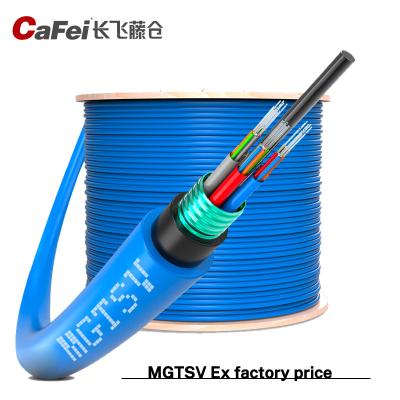 China G652D Fiber Core Flame Retardant and Explosion Proof Mine Bite Proof Rat MGTSV-12B Fiber Optic Cable for sale