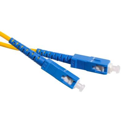 China Telecommunication Single Mode 2.0mm 1m 2m 3m 5m 10m SC/UPC SC Fiber Optic Patch Cord for sale