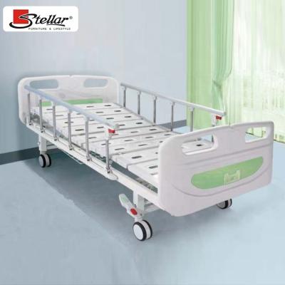 China Durable Medical ABS ICU Bed Hospital Manual 2 Head Nursing Medical Bed With CPR Function for sale