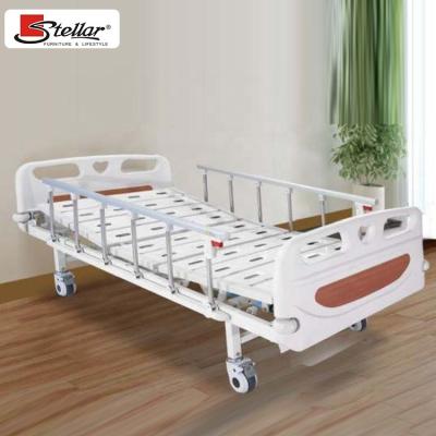 China Durable Cheap ABS Plastic Side Rail ICU Manual 2 Cranks Operate Medical Beds for sale