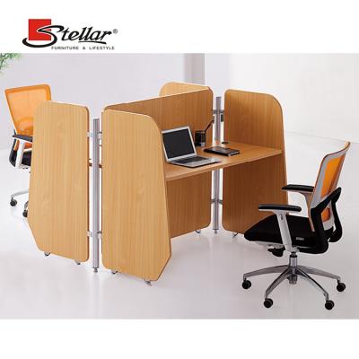 China Wearability Strong Private Design Single Executive Office Wooden Compartment for 2 Person Office Partition Wall Office Workstation for sale