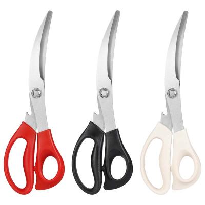 China Cut chicken Kitchen Scissors Cutter Knife Clever Barbecue Scissors Stainless Steel Kitchen Shears Chicken Bone Fish Kitchen Scissor For Cut for sale