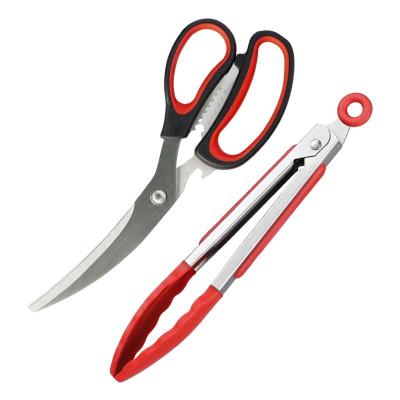 China Grilling Multifunctional Kitchen Scissors Chicken Bone Fish Kitchen Scissor For Cut Korean Family  Kitchen Shears Meat Scissor for sale