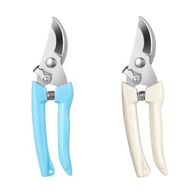 China Anti-Slip Grip Pruner Garden Scissors Hot Sale Tree Pruners High Carbon Steel Pruning with Curved Blade Plant Cutting Tools Trimming Scissors for sale