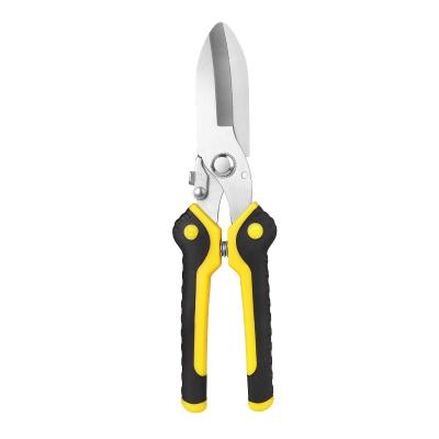 China Anti-Slip Grip Multifunction Scissors Garden Pruner Shears Hand Trimming Scissor Plant Pruning Shear Stainless Steel Electrician Scissors for sale