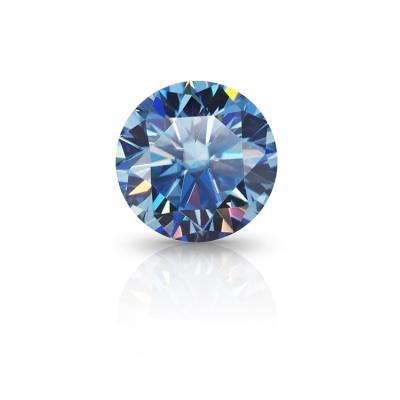 China MEDBOO Jewelry Wholesale Color Round Cut Jewelry Blue Moissanite Diamond Not Loose Stones For Jewelry Making for sale